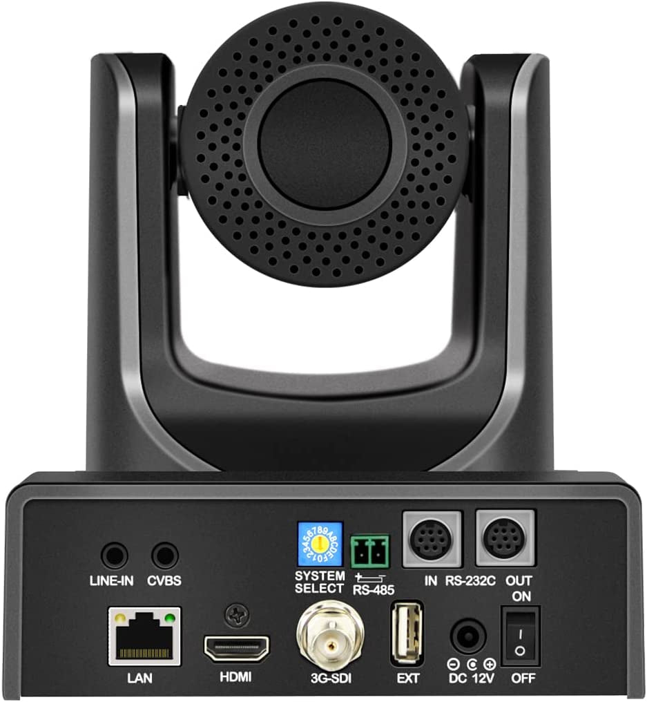 PTZ Camera with 3G-SDI,HDMI and IP Streaming Outputs,20X + 16X Zoom,Video Conference Live Streaming Camera for Broadcast,Conference,Events,Church and School Etc (20X, Camera)