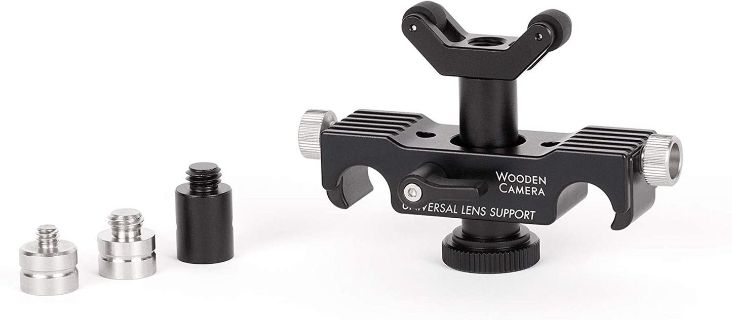 Universal Lens Support 15Mm Lightweight (LW) for Heavy Lenses, with Rolling Y-Bracket and Height Extension Posts