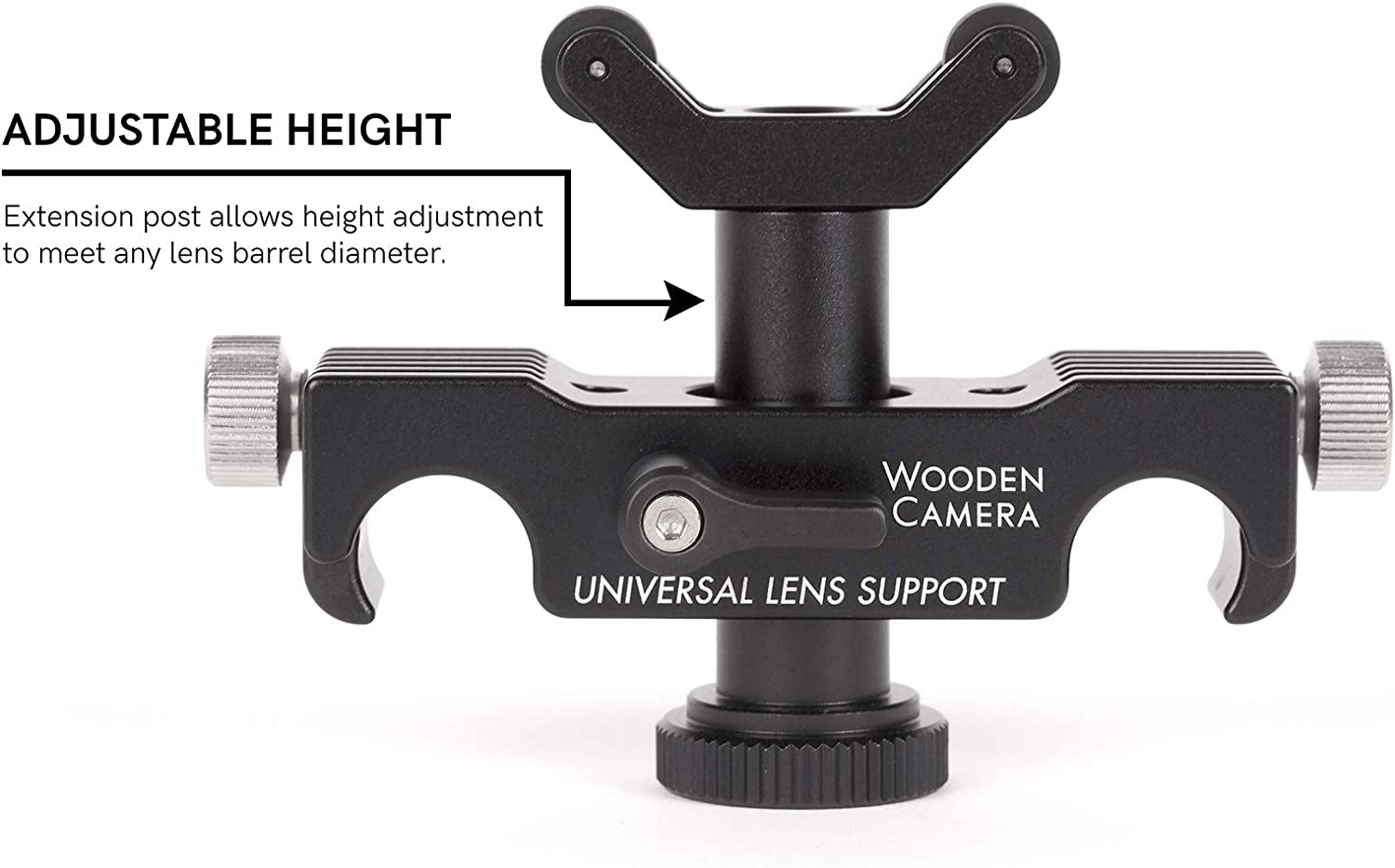 Universal Lens Support 15Mm Lightweight (LW) for Heavy Lenses, with Rolling Y-Bracket and Height Extension Posts
