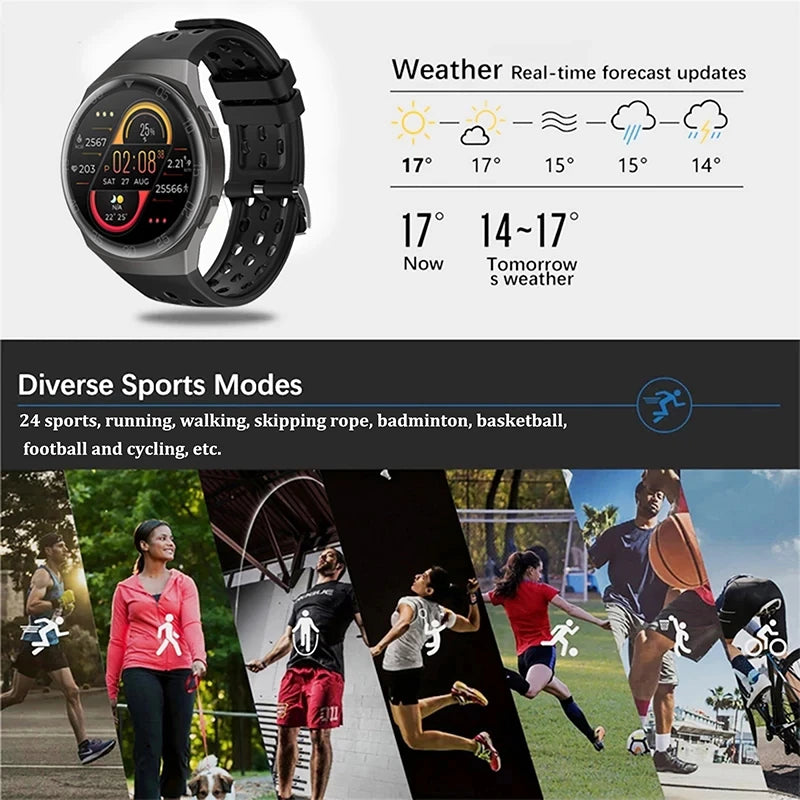 Full Color Touch Screen Sport Smartwatch Men Women Fitness Tracker IP68 Waterproof Man Smart Watch for Huawei Xiaomi Apple